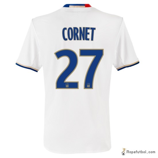 Camiseta Lyon Replica Primera Ropa Cornet 2016/17 Blanco